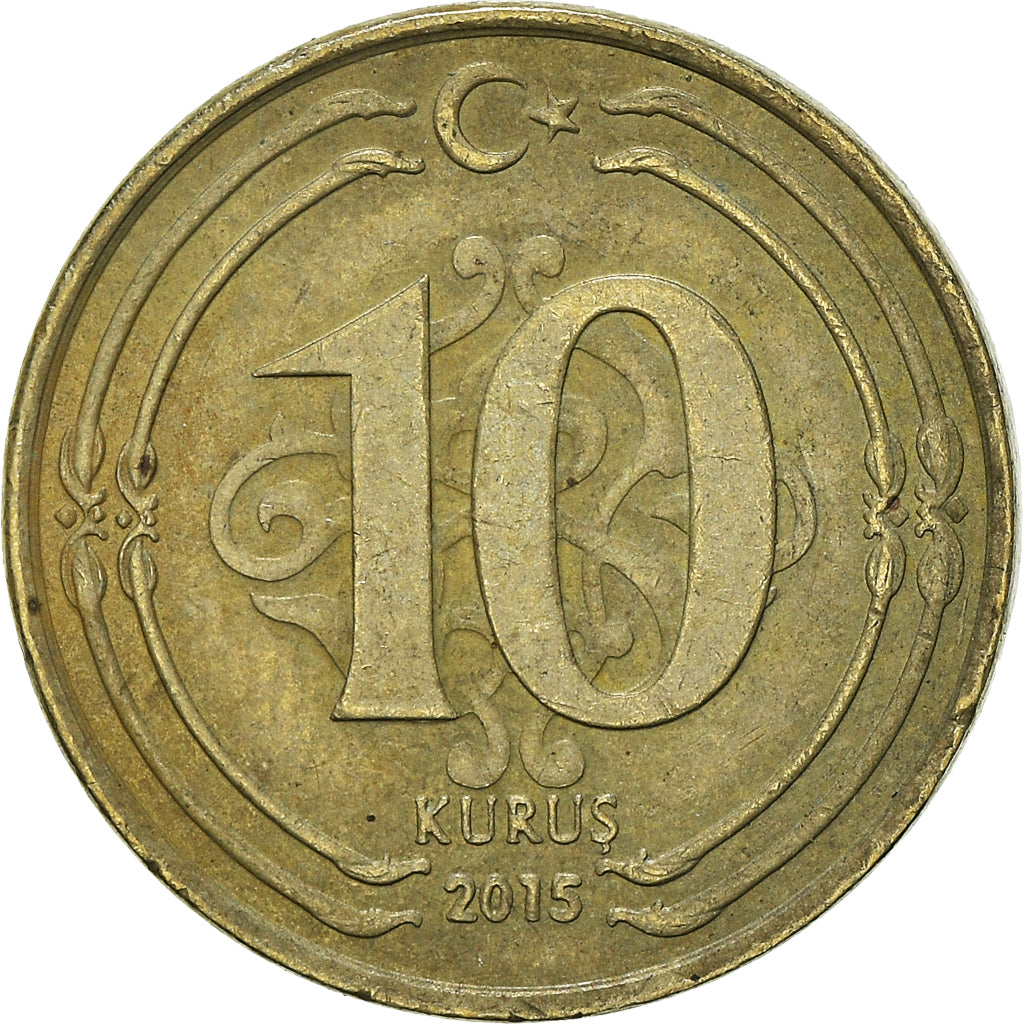 Munten, Turkije, 10 Kurus, 2015