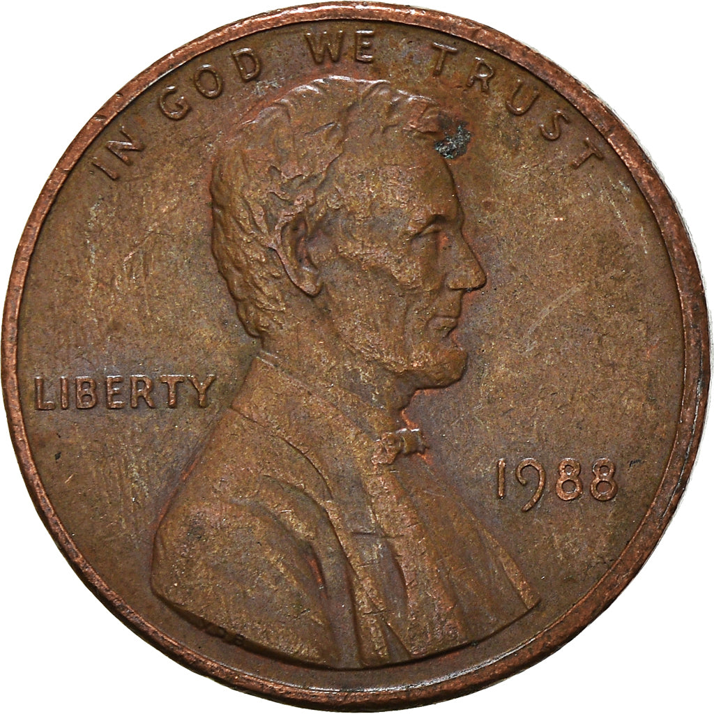 Moneta, Stati Uniti, Cent, 1988