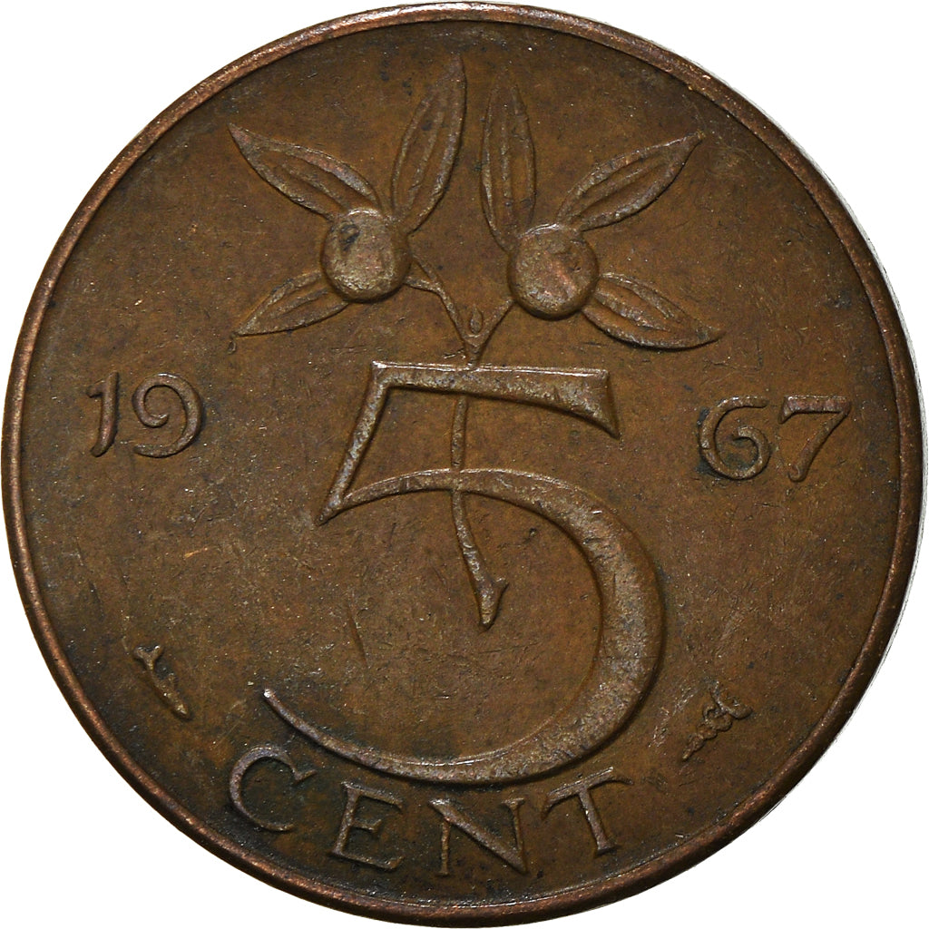Münze, Niederlande, 5 Cents, 1967