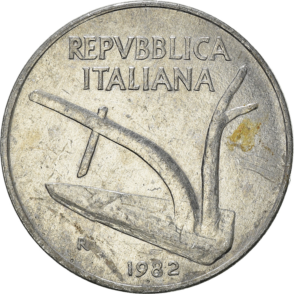 Münze, Italien, 10 Lire, 1982
