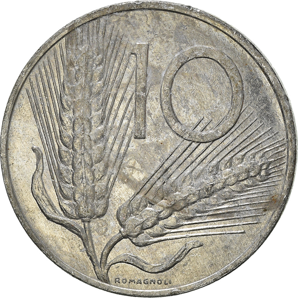 Münze, Italien, 10 Lire, 1982