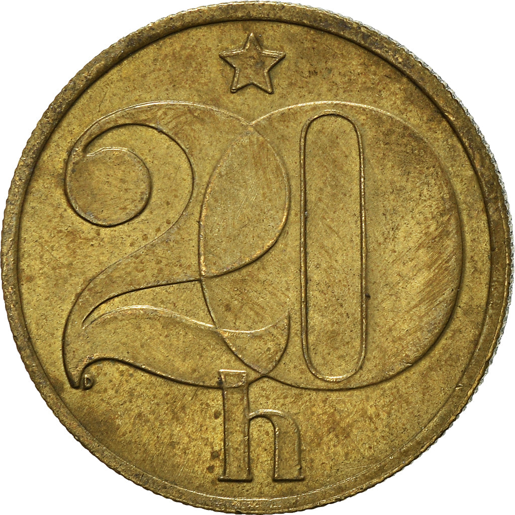 Moneta, Czechosłowacja, 20 Haleru, 1985