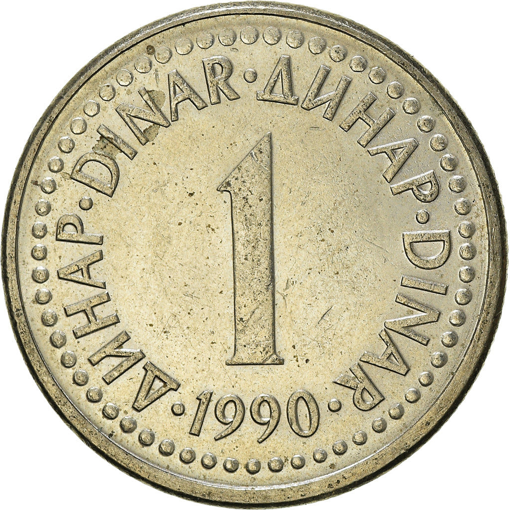 Münze, Jugoslawien, Dinar, 1990