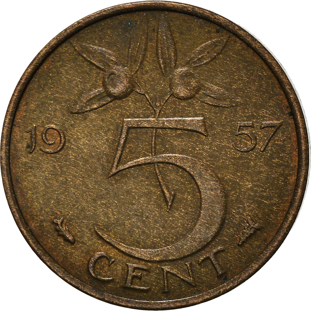 Coin, Netherlands, 5 Cents, 1957