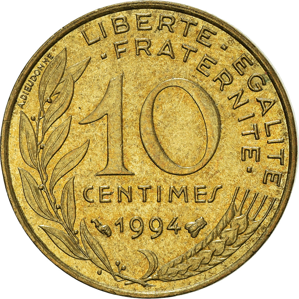 Münze, Frankreich, 10 Centimes, 1994