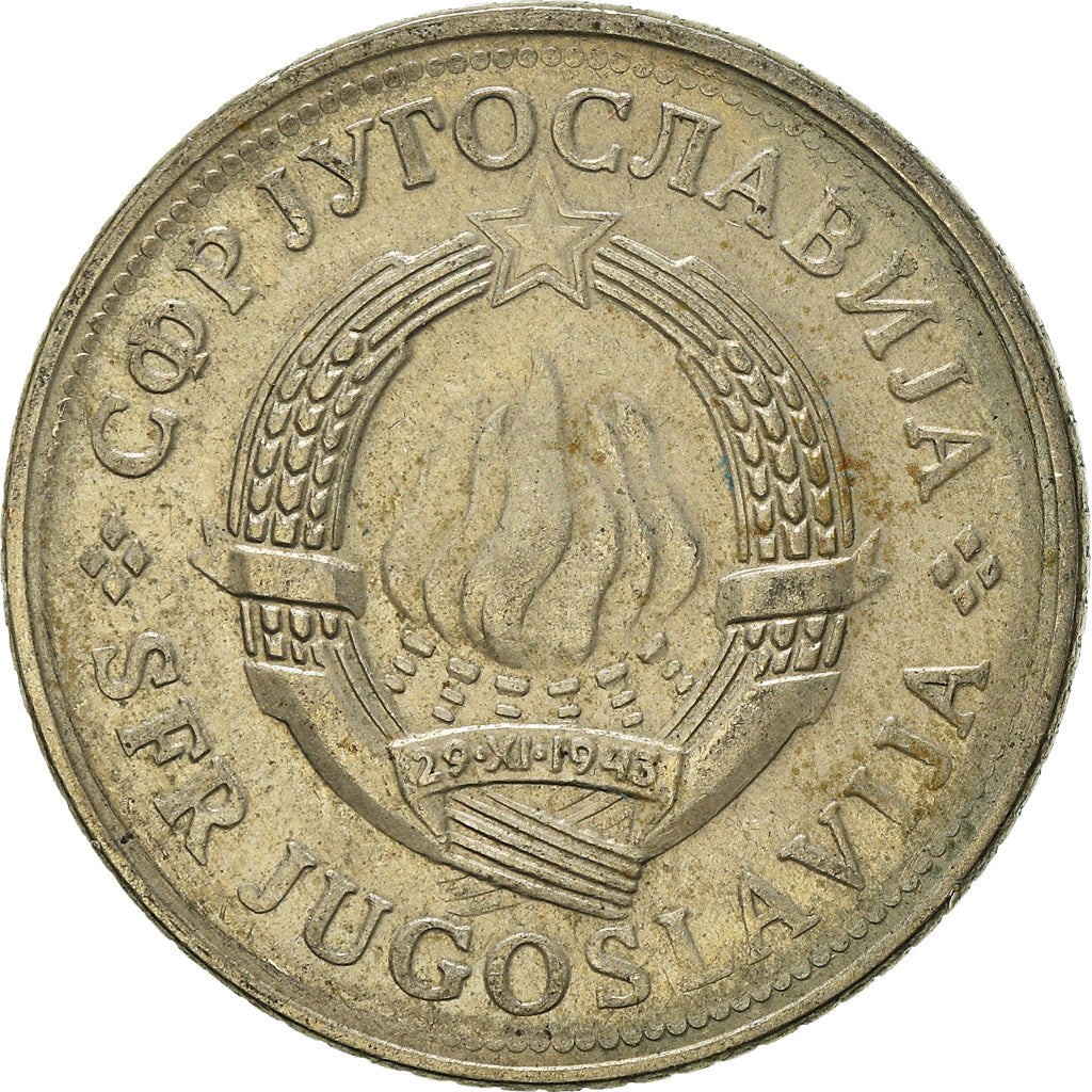 Moneta, Iugoslavia, 10 Dinara, 1980
