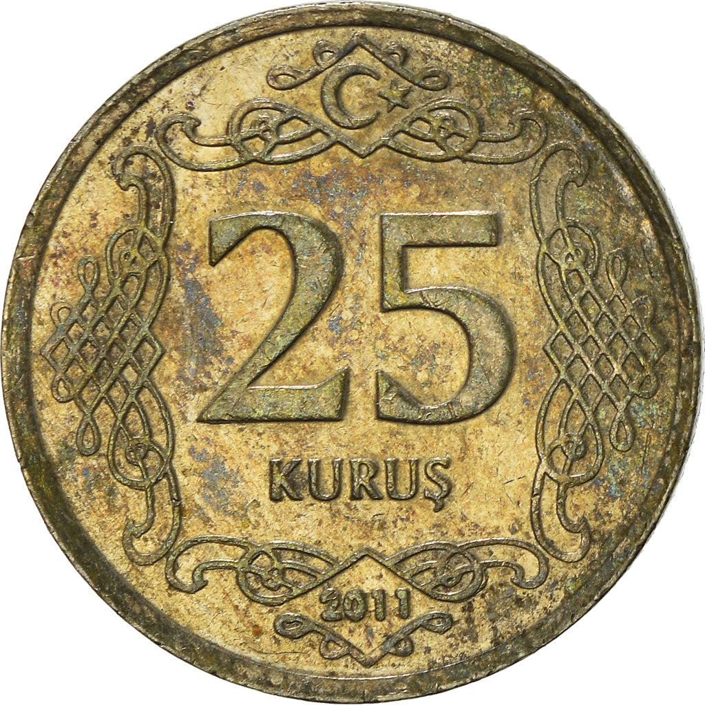 Moneta, Turchia, 25 Kurus, 2011