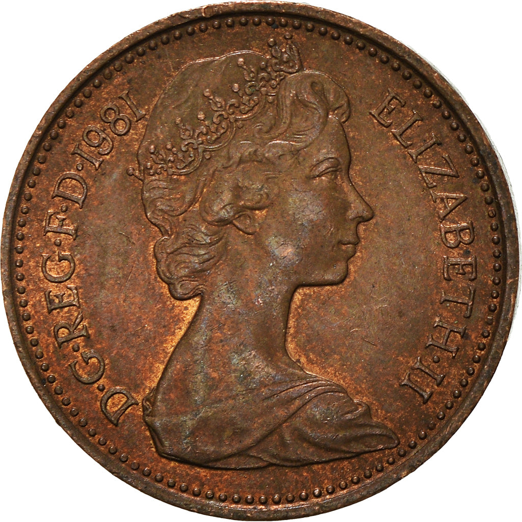 Coin, Great Britain, New Penny, 1981