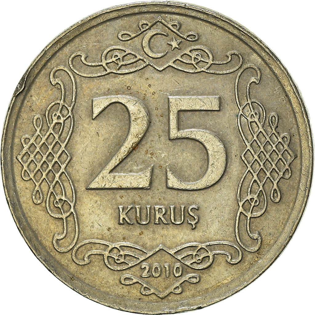 Munten, Turkije, 25 Kurus, 2010
