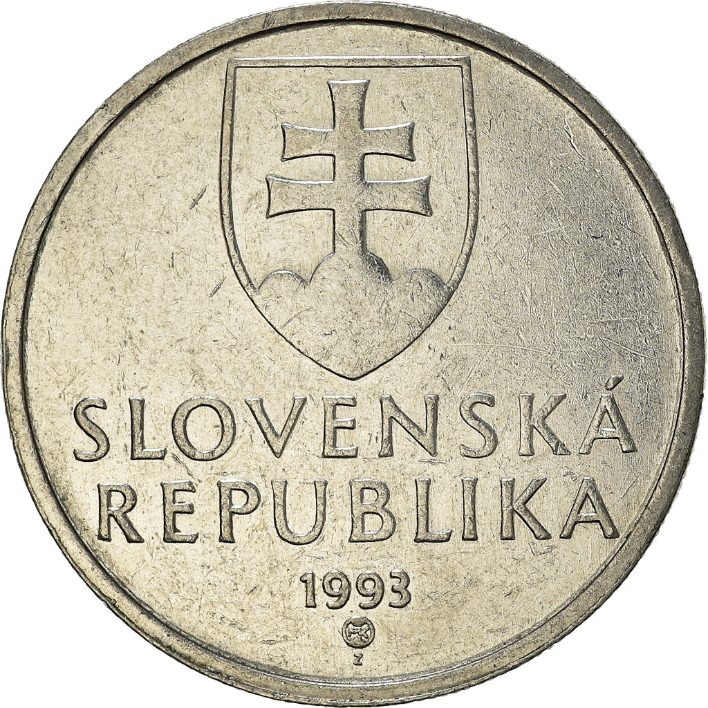 Coin, Slovakia, 5 Koruna, 1993