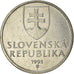 Monnaie, Slovaquie, 5 Koruna, 1993
