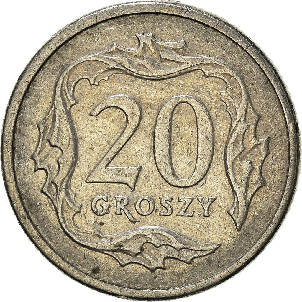 Monnaie, Pologne, 20 Groszy, 1992