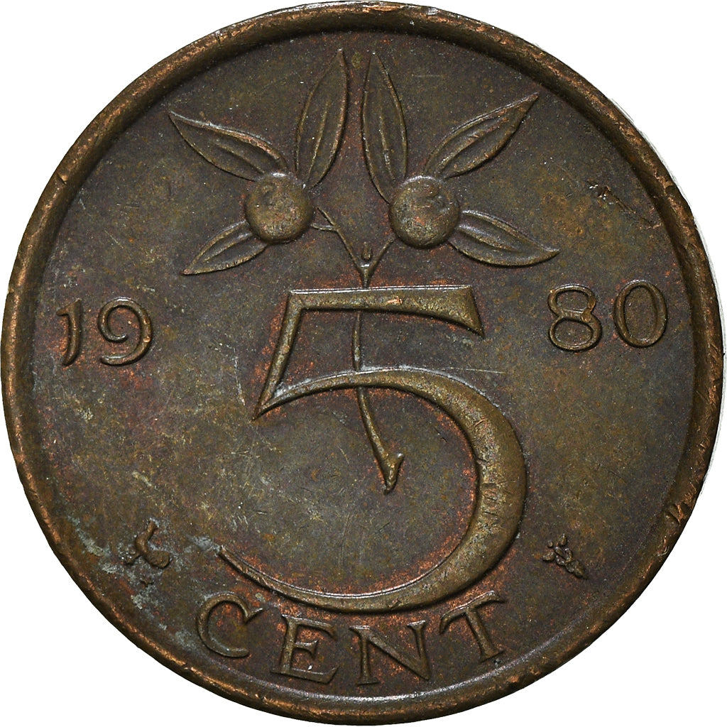 Monnaie, Pays-Bas, 5 Cents, 1980