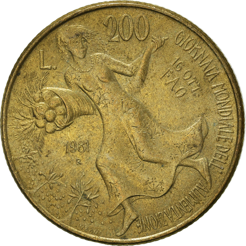 Moneta, Italia, 200 Lire, 1981