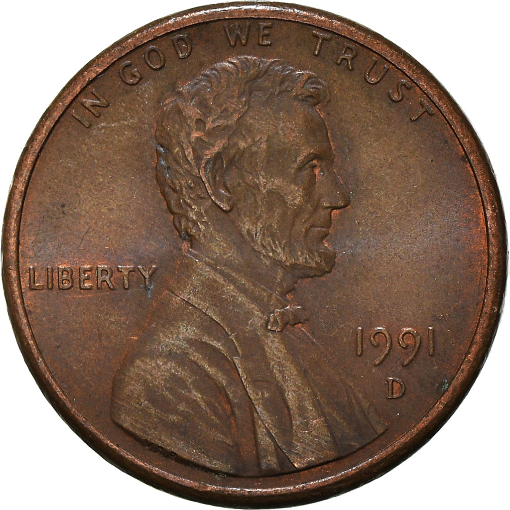 Moneta, Stati Uniti, Cent, 1991