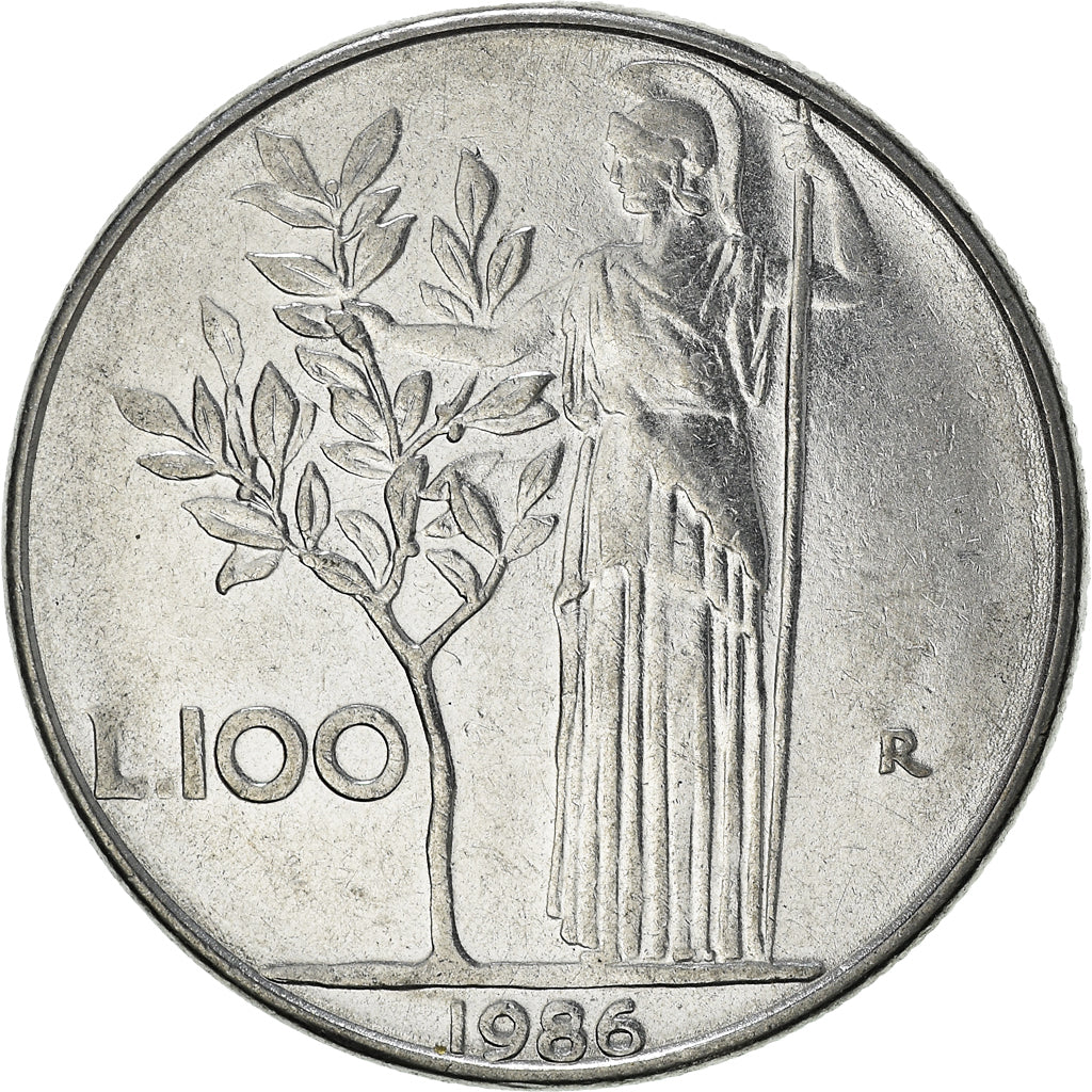 Monnaie, Italie, 100 Lire, 1986