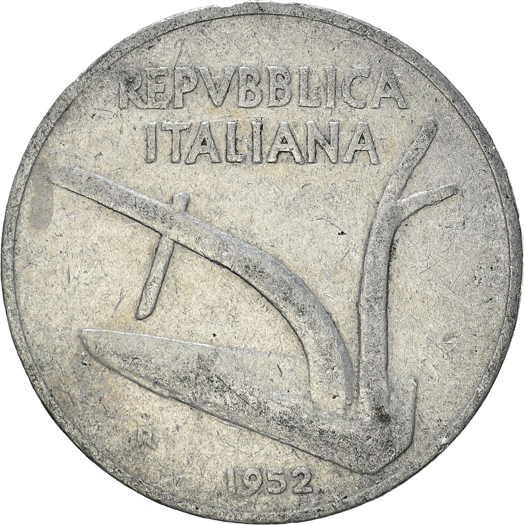 Moneta, Italia, 10 Lire, 1952