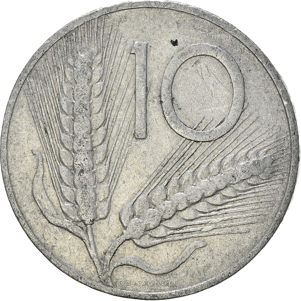 Moneta, Italia, 10 Lire, 1952