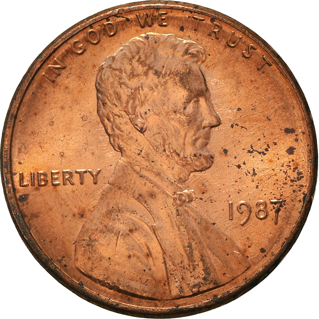 Monnaie, États-Unis, Cent, 1987