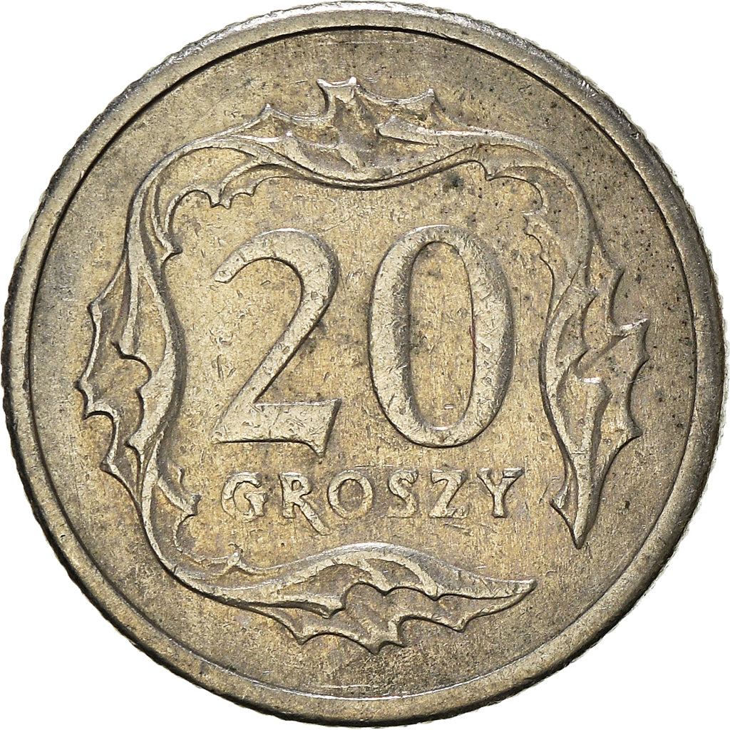Coin, Poland, 20 Groszy, 1990