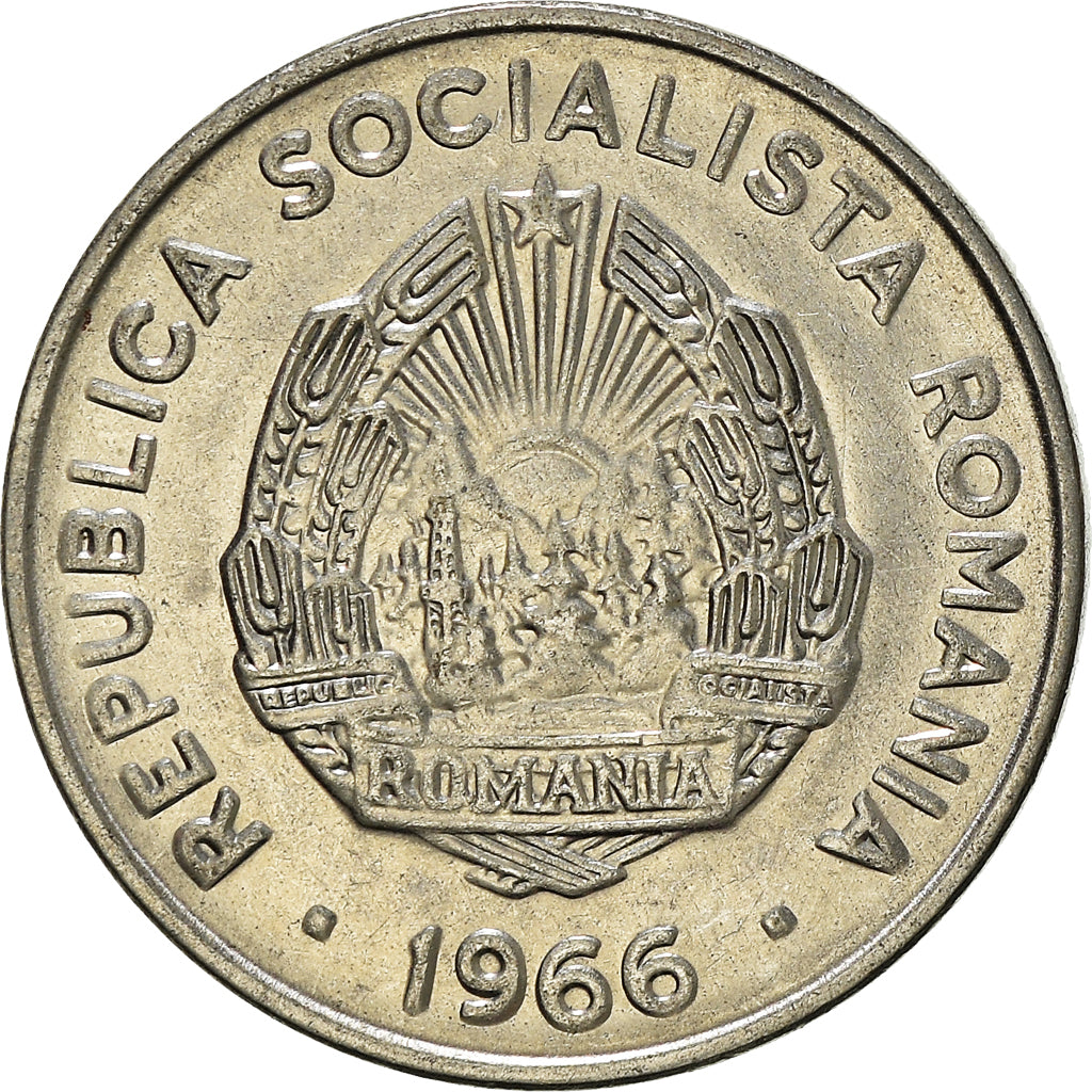 Monnaie, Roumanie, 15 Bani, 1966