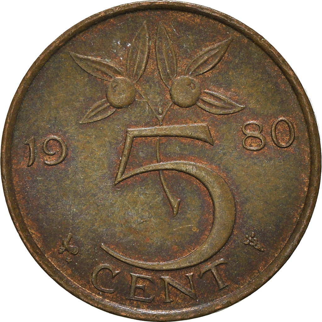 Münze, Niederlande, 5 Cents, 1980