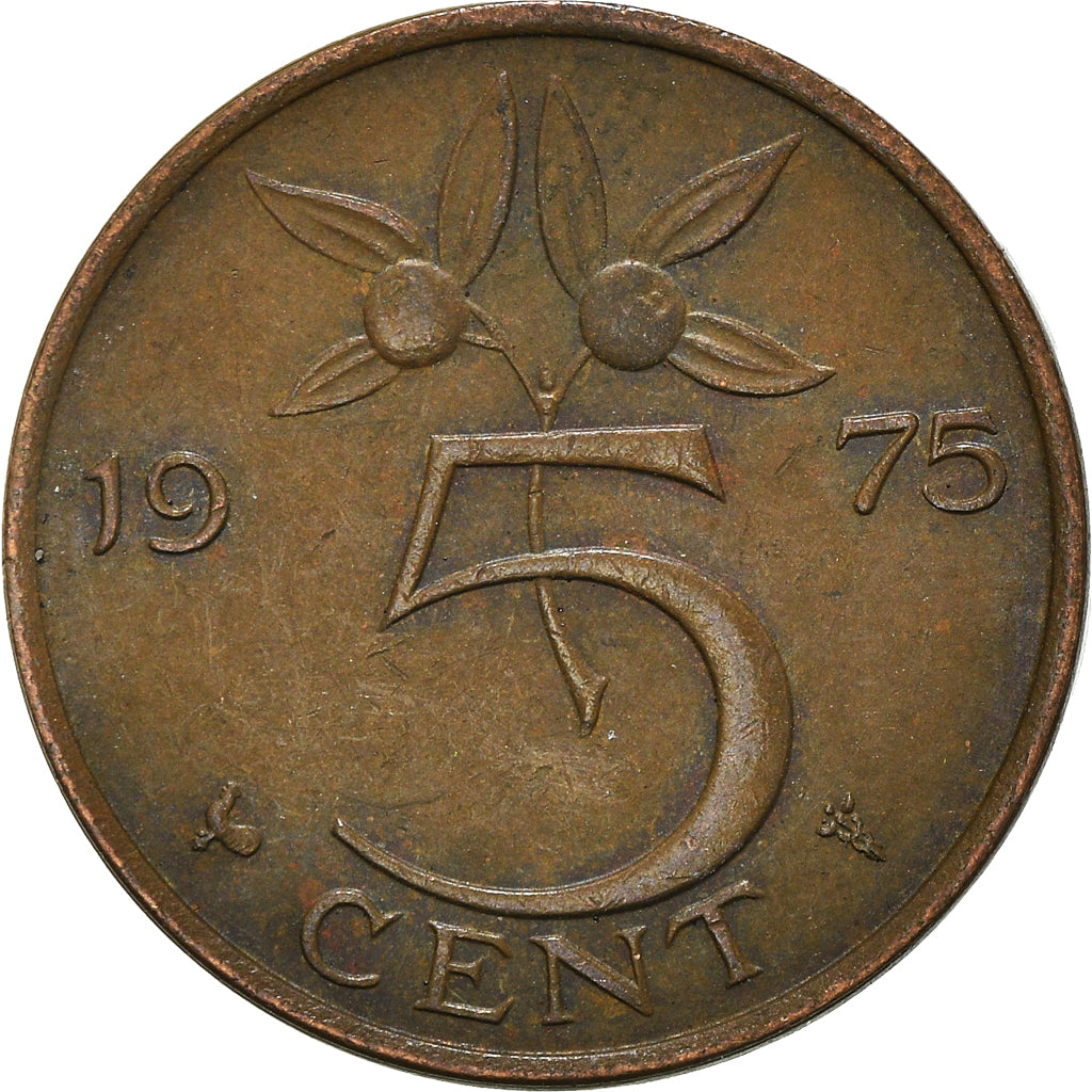Münze, Niederlande, 5 Cents, 1975