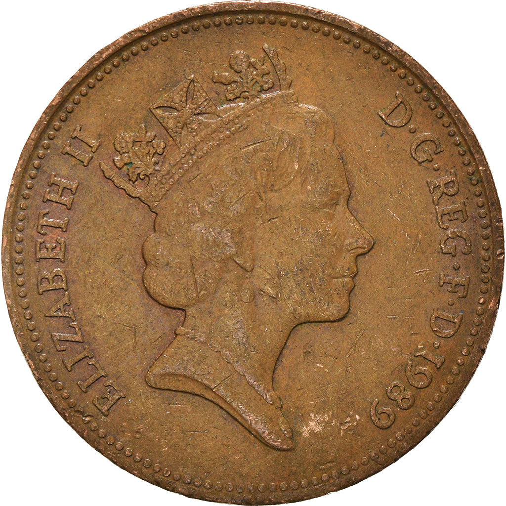 Munten, Groot Bretagne, 2 Pence, 1989