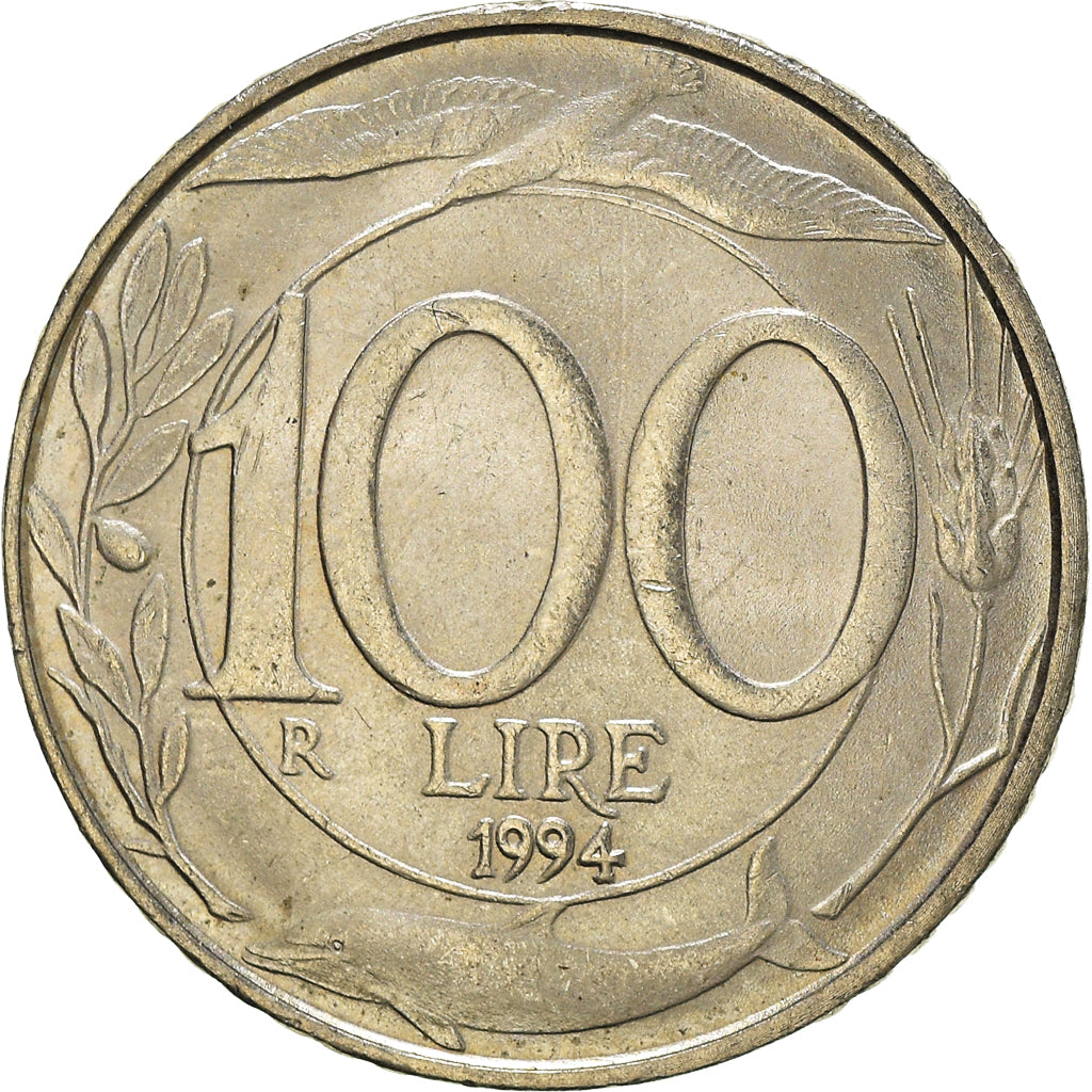 Moneda, Italia, 100 Lire, 1994