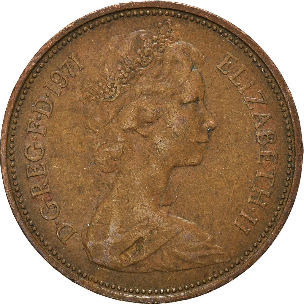 Moneta, Wielka Brytania, 2 New Pence, 1971