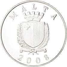 Malta, 10 Euro, 2008, SPL, Argento, KM:136