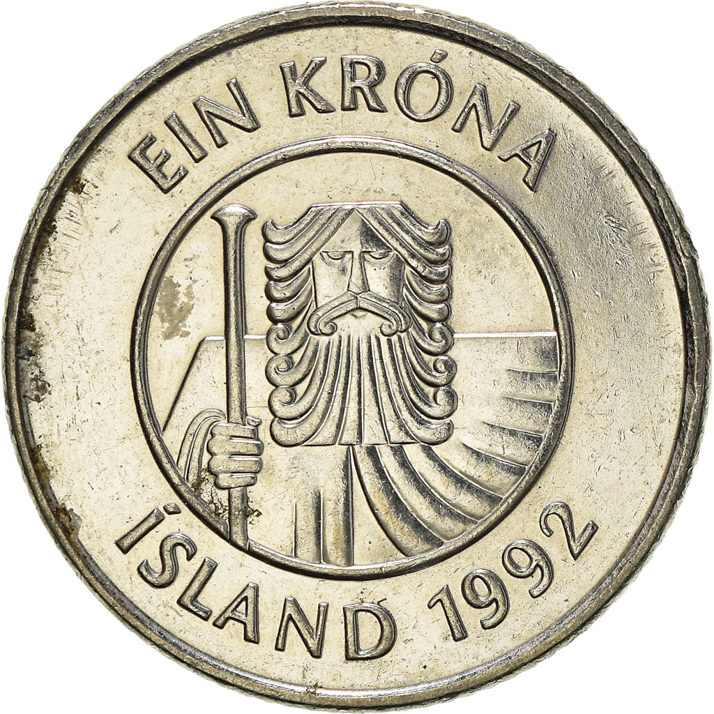 Moeda, Islândia, Krona, 1992