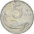 Moeda, Itália, 5 Lire, 1953