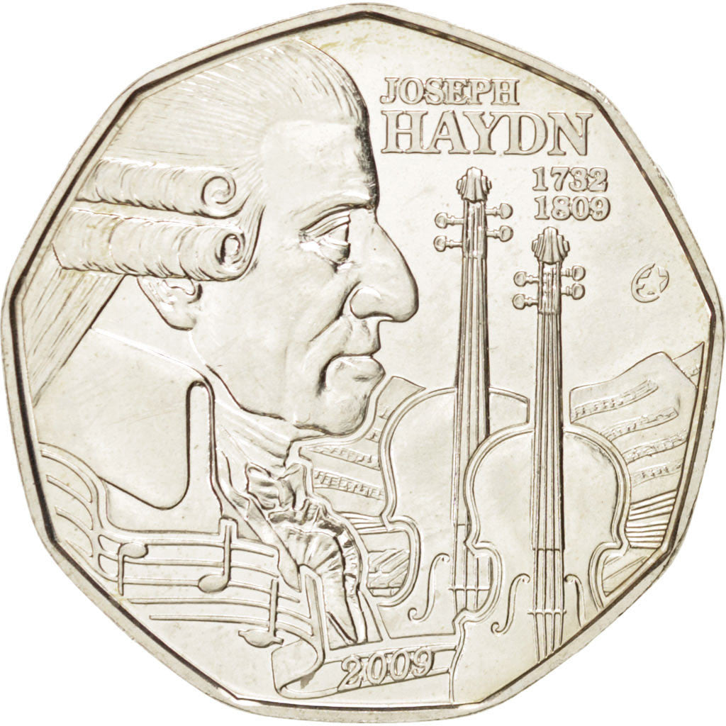 Austria, 5 Euro, 2009, KM:3170, MS(63), Silver