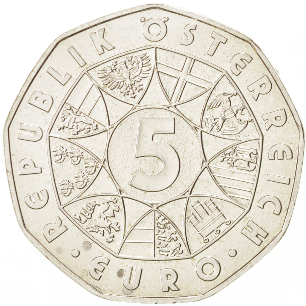 Austria, 5 Euro, 2009, KM:3170, MS(63), Silver