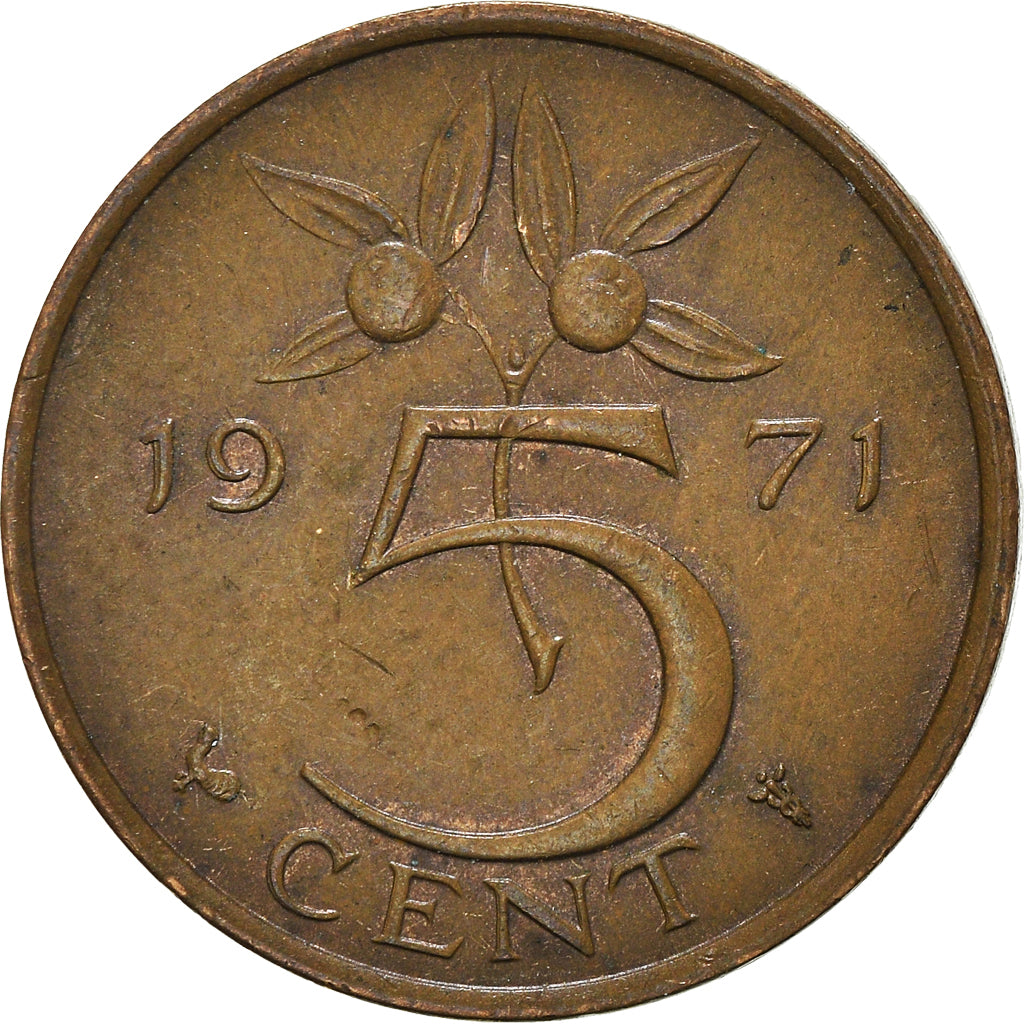 Coin, Netherlands, 5 Cents, 1971