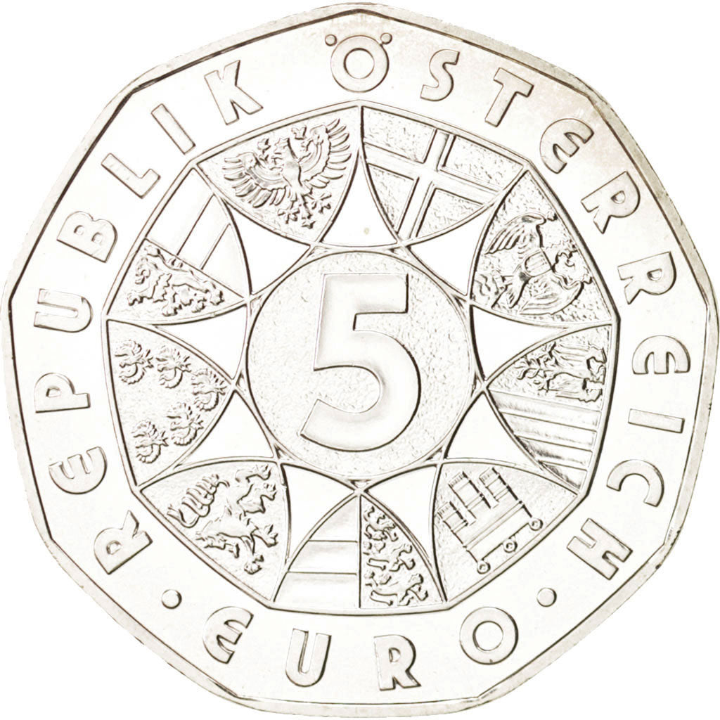 Austria, 5 Euro, 2009, Vienna, KM:3177, MS(63), Silver