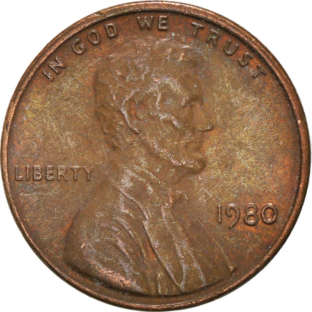 Moneta, Stati Uniti, Cent, 1980