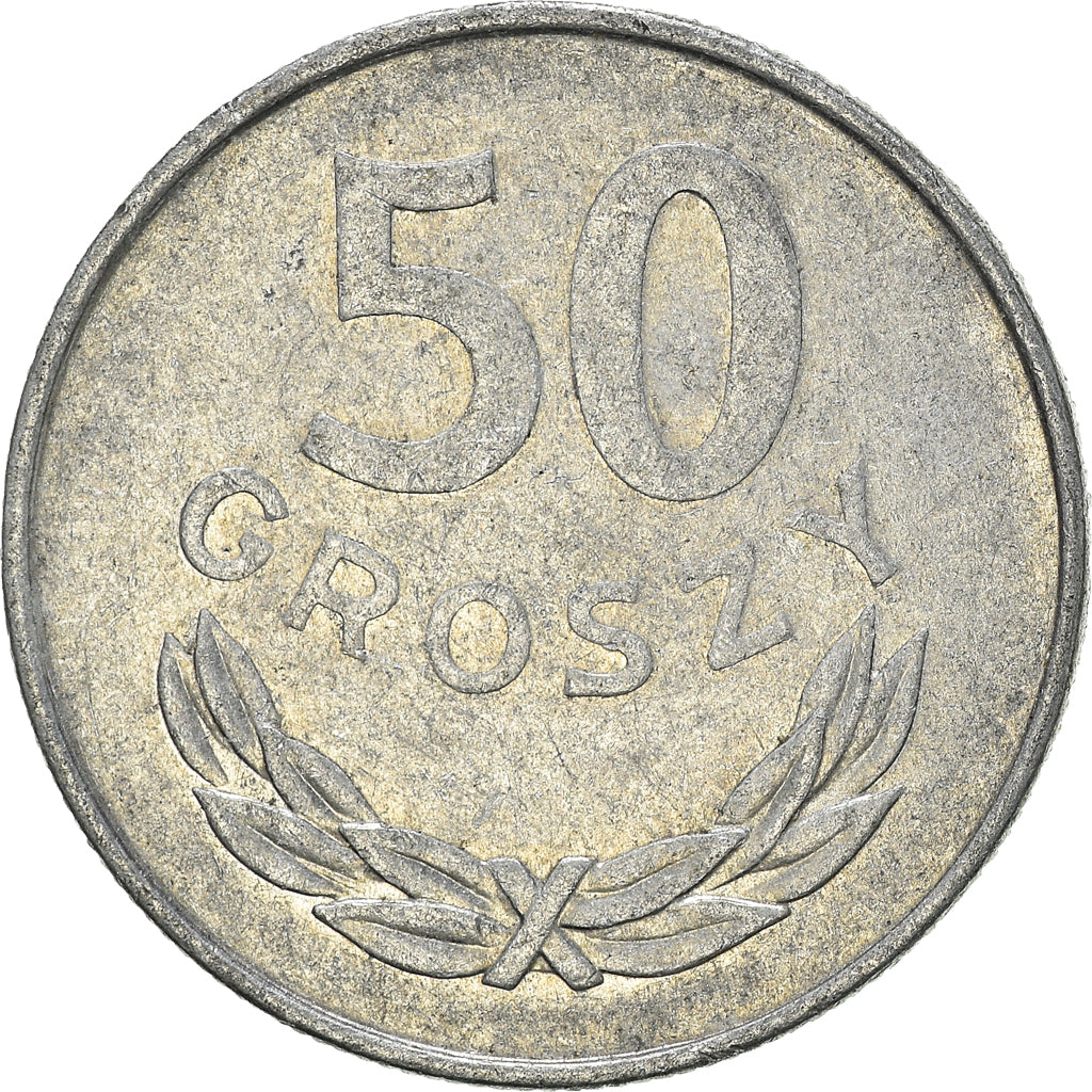 Monnaie, Pologne, 50 Groszy, 1977