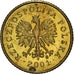 Monnaie, Pologne, Grosz, 2001