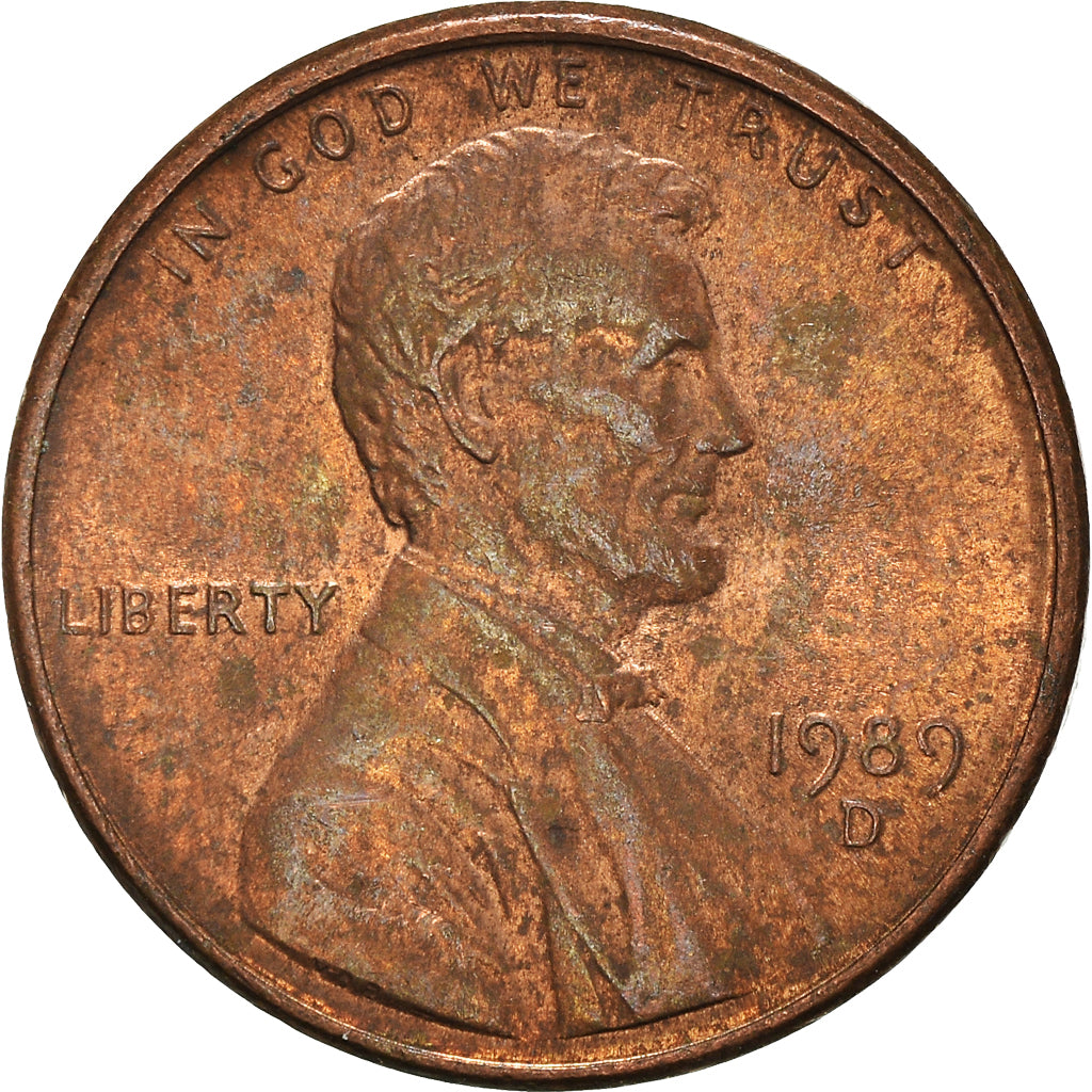 Moneta, Stati Uniti, Cent, 1989