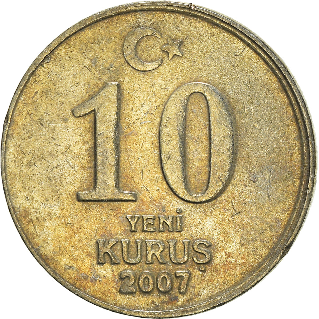 Munten, Turkije, 10 New Kurus, 2007