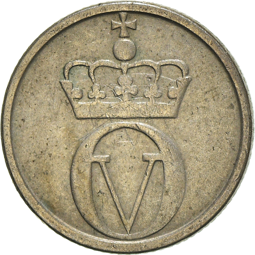 Moneta, Norvegia, 10 Öre, 1961