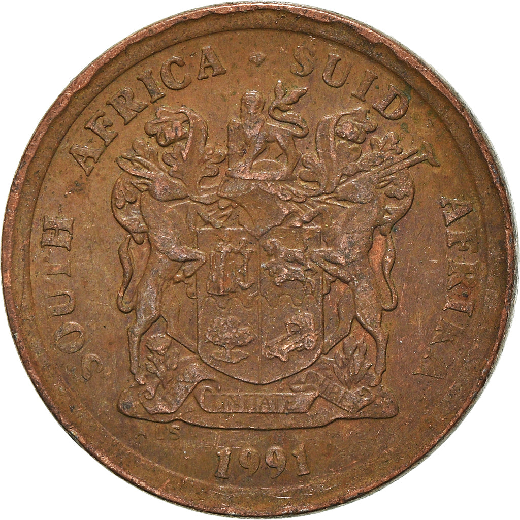 Moneta, Sudafrica, 5 Cents, 1991