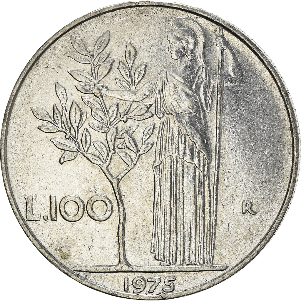Moneda, Italia, 100 Lire, 1975