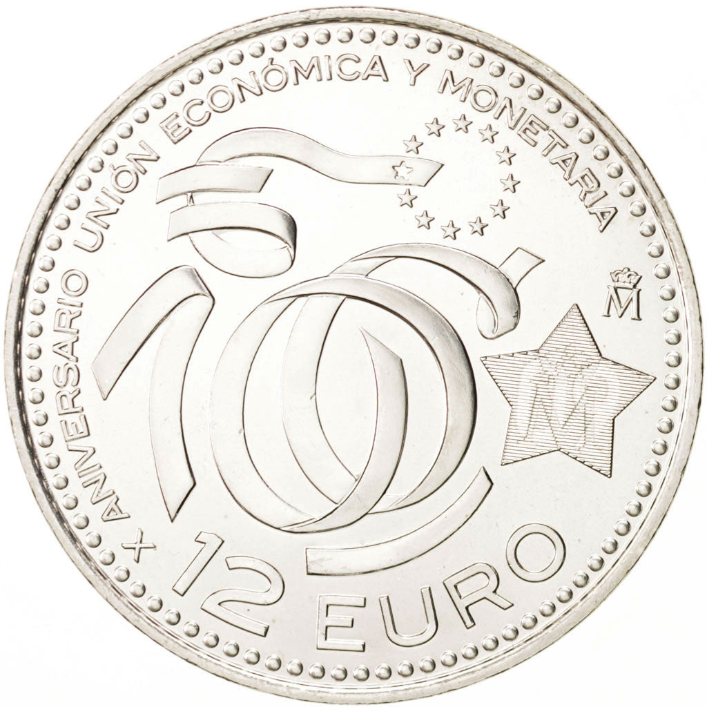 España, 12 Euro, 2009, SC, Plata, KM:1212