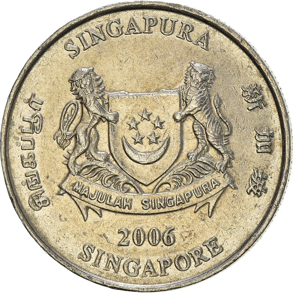 Moeda, Singapura, 20 Cents, 2006