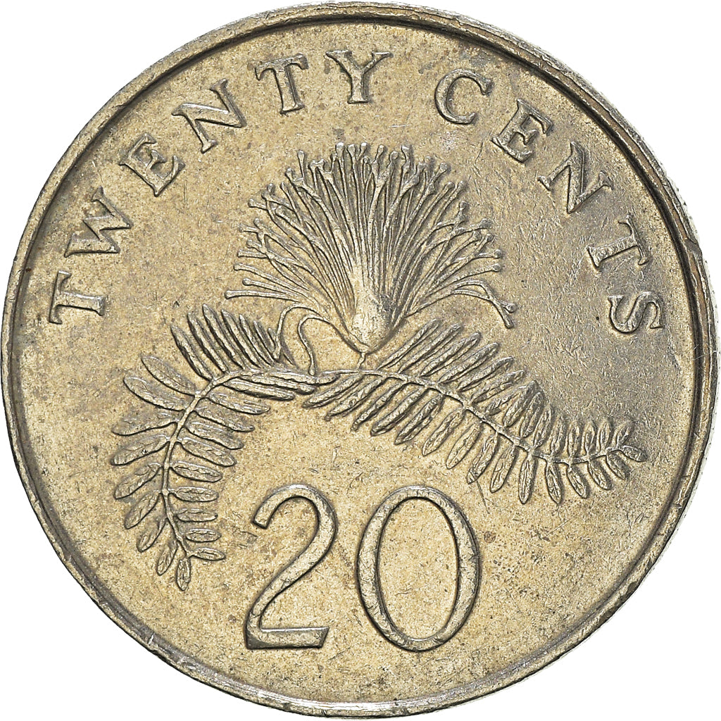 Moeda, Singapura, 20 Cents, 2006