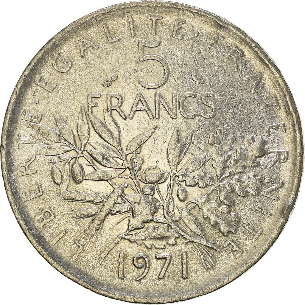 Moneta, Francia, 5 Francs, 1971