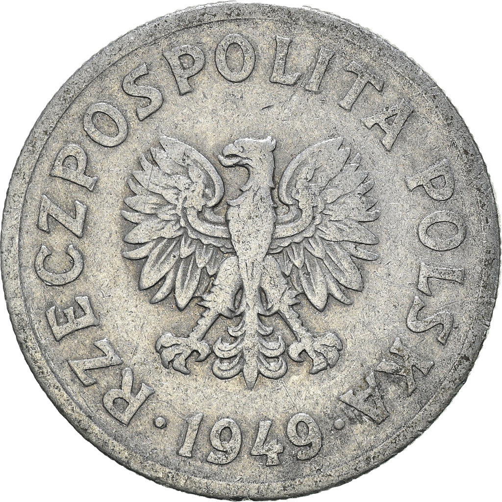Monnaie, Pologne, 50 Groszy, 1949
